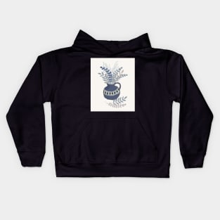 Still Life in Blue Vase Kids Hoodie